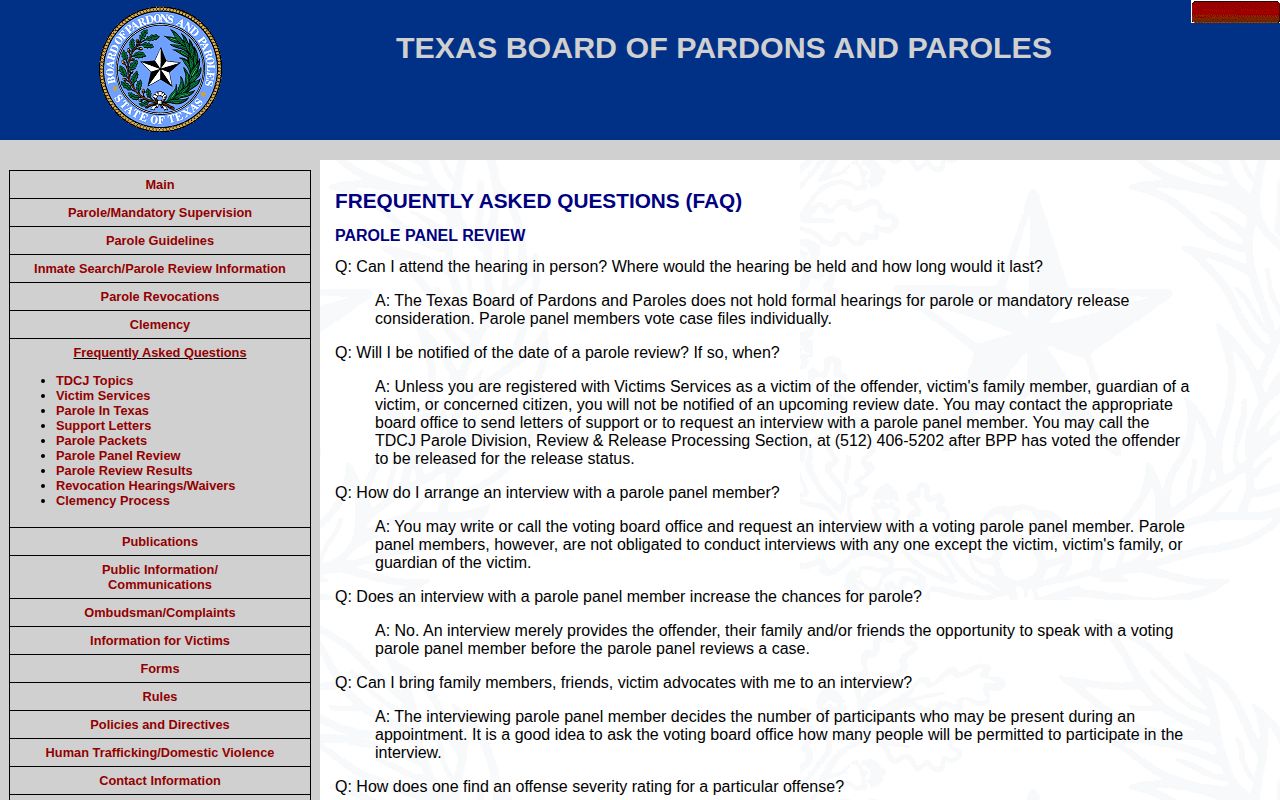 Reverend C.A. Holliday Unit TDCJ reentry and release planning source
